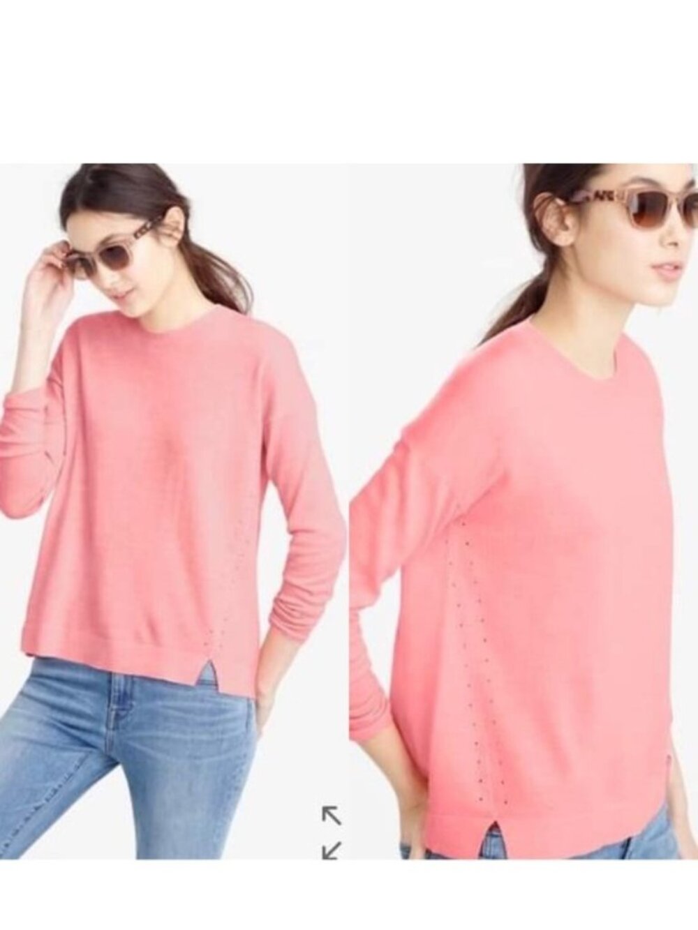 J. Crew | Coral Lightweight Merino Wool Blend Sweater | Size Extra Extra Small